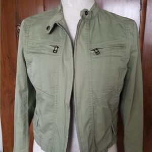 Gap  Olive Cotton Spandex Jkt., S